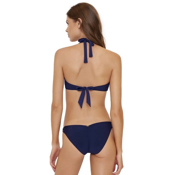NWT PILYQ Navy‎ Side Braided Bikini Bottom Size Large - Picture 3 of 10
